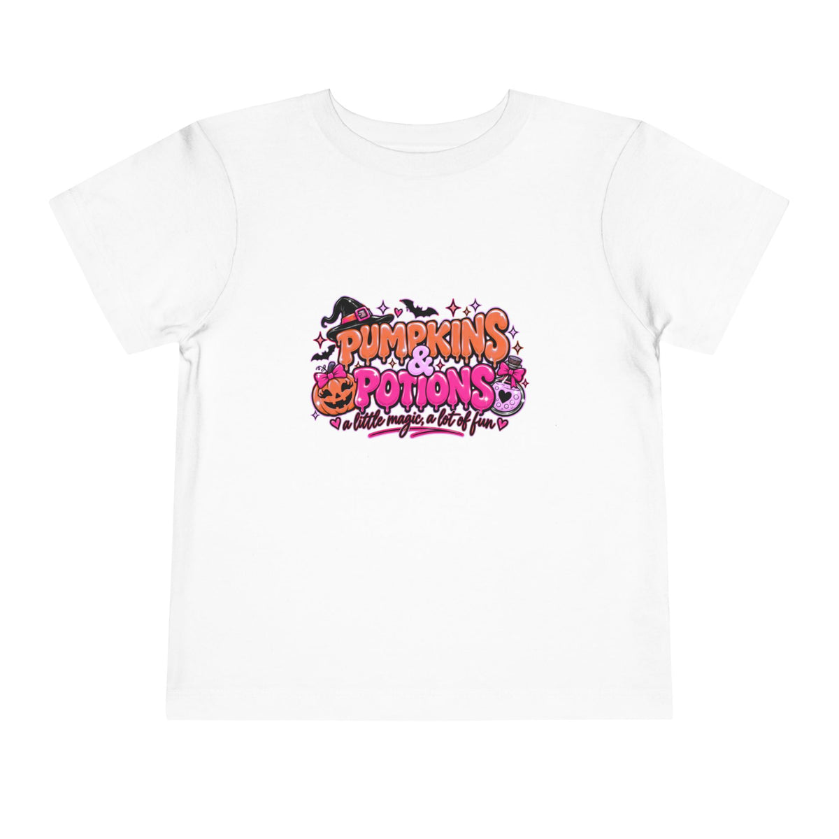 Pumpkins & Potions Toddler Tee — Cute Halloween Shirt for Kids
