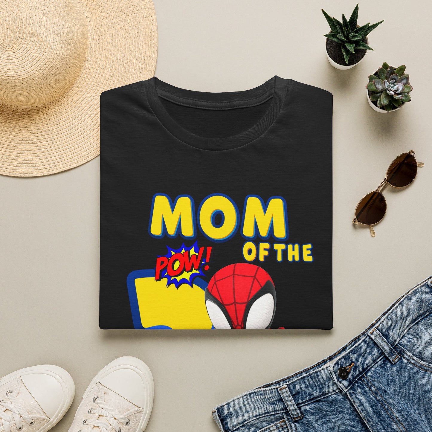 Mom of the 3rd Birthday Boy T-Shirt — Superhero Spider Design