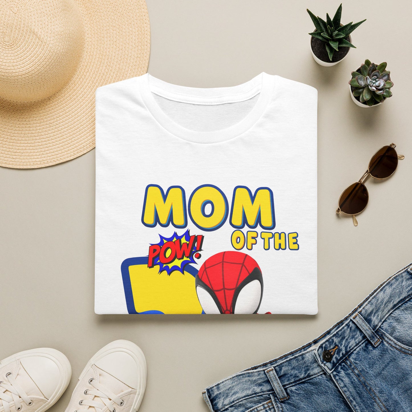 Mom of the 3rd Birthday Boy T-Shirt — Superhero Spider Design