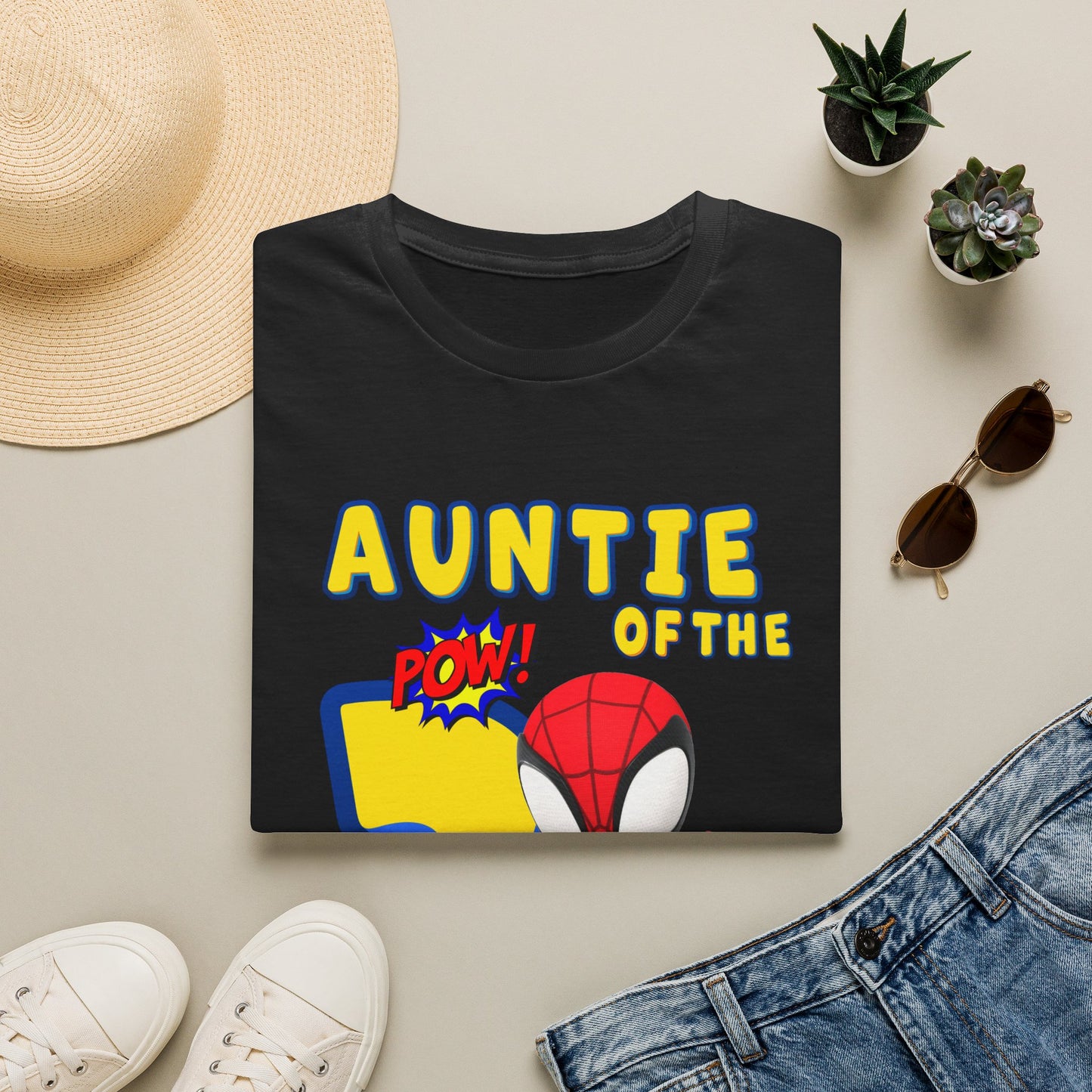 Auntie of the Birthday Boy Spider Hero T-Shirt