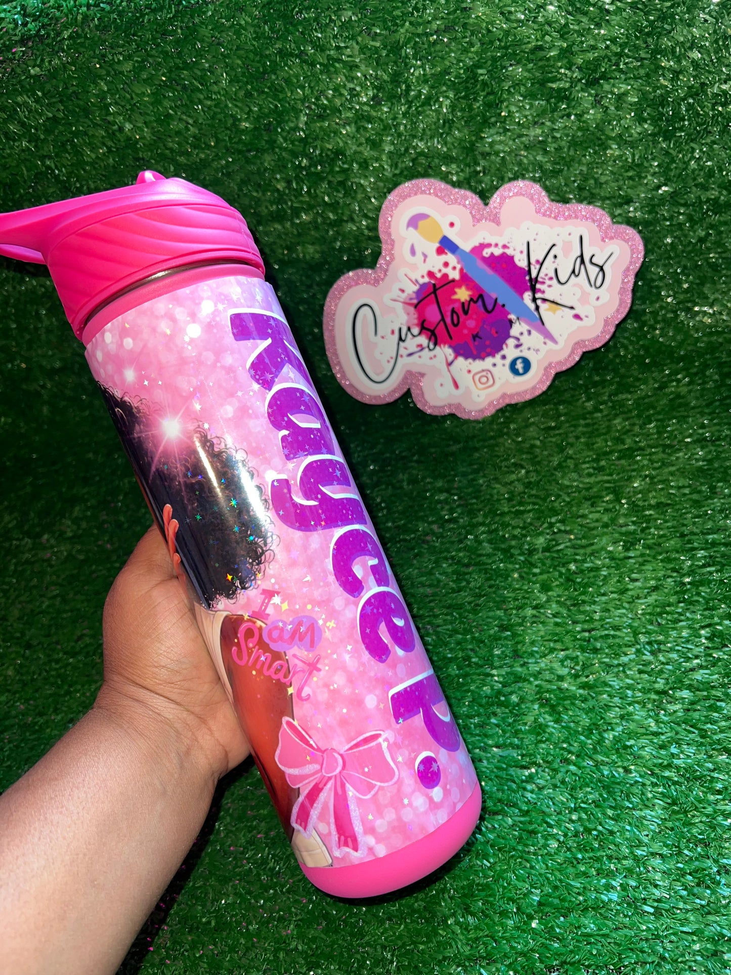 26oz Custom back to school water bottle
